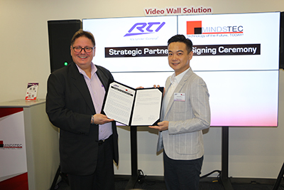 RTI与Mindstec签订战略合作伙伴协议,共同拓展全球业务