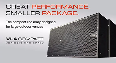 全新JBL VLA紧凑型线阵——卓尔不群,风雨无阻!