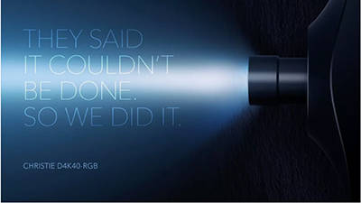 科视Christie Digital投影机D4K40-RGB 3DLP投影机堪称投影届女神!