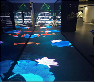LED感应地砖屏 科技与互动结合之美