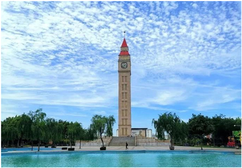 打卡钟楼Mapping秀——鹤壁世纪广场